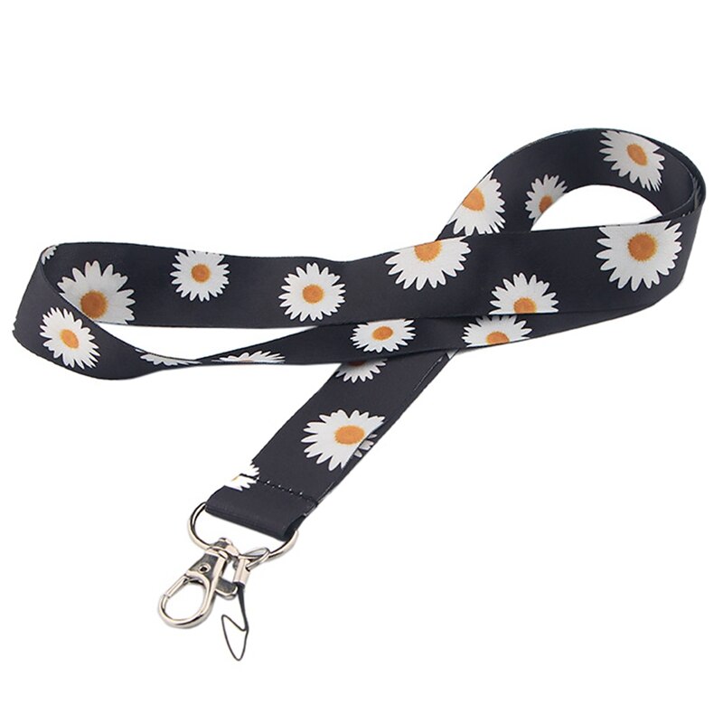 Printed Floral Lanyard Neck Strap with Hook by HitMyNeed