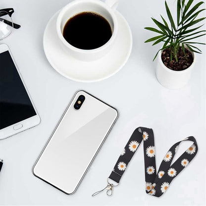 Printed Floral Lanyard Neck Strap with Hook by HitMyNeed