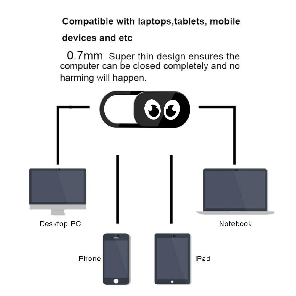 Privacy Camera Covers for Devices (6-Pack) by HitMyNeed