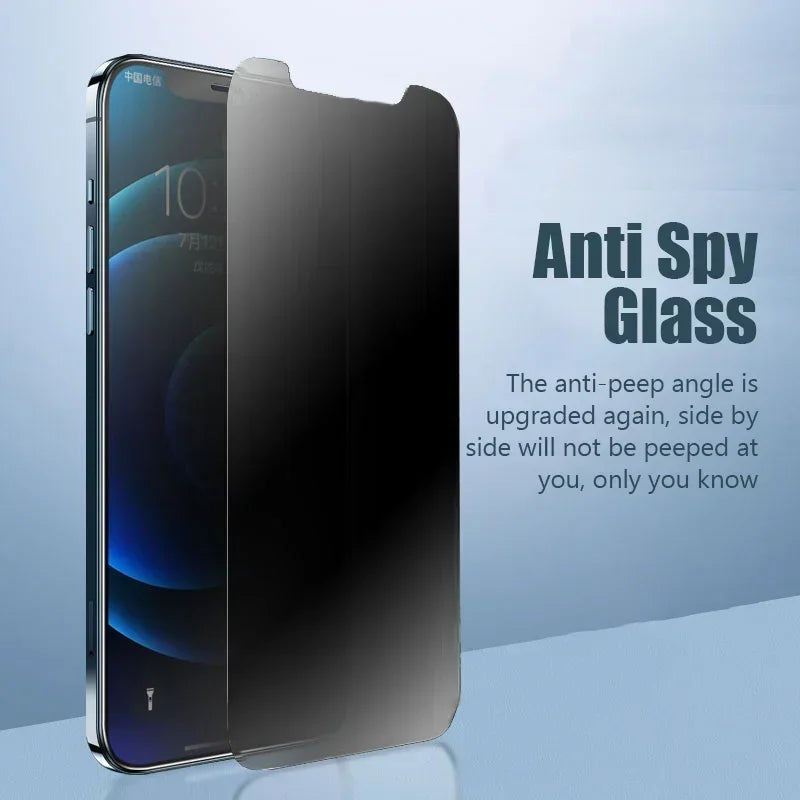 Privacy Glass Screen Protector for iPhone 6-15 Series by HitMyNeed