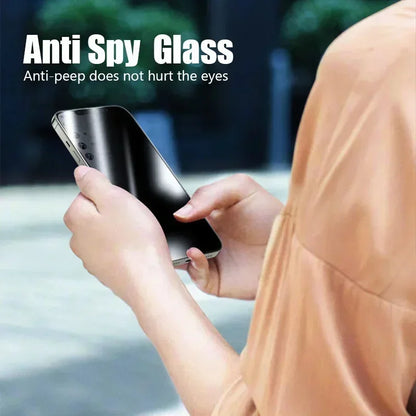 Privacy Glass Screen Protector for iPhone 6-15 Series by HitMyNeed