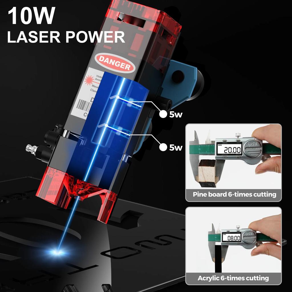 Pro 40W/80W Laser Engraver & Cutter for Wood and Metal by HitMyNeed