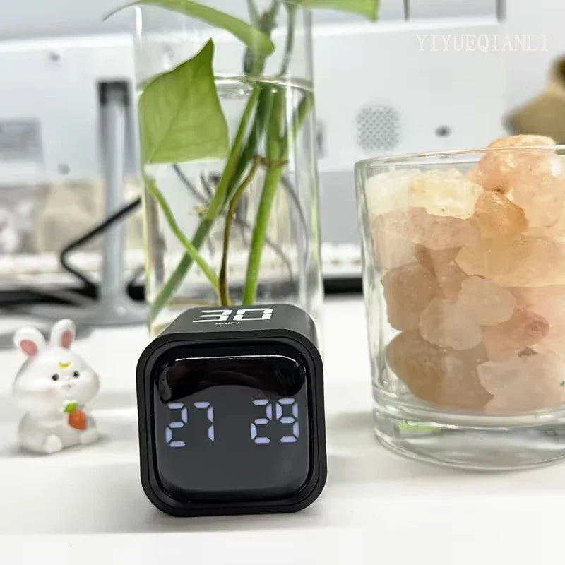 Productivity Cube Gravity Timer with LED Display by HitMyNeed