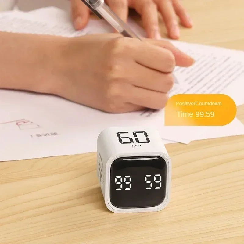 Productivity Cube Gravity Timer with LED Display by HitMyNeed