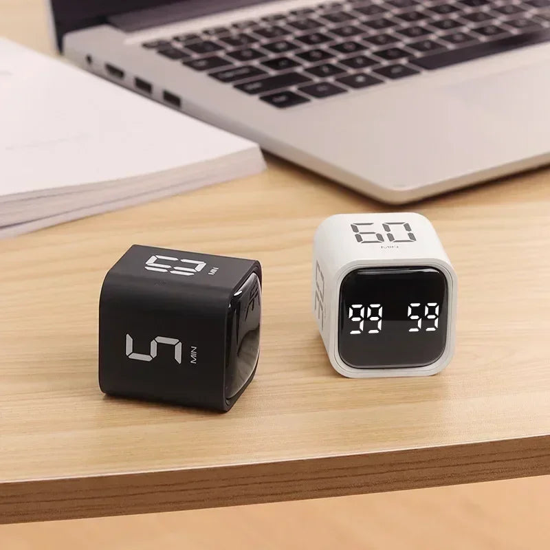 Productivity Cube Gravity Timer with LED Display by HitMyNeed