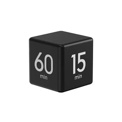 Productivity Cube Gravity Timer with LED Display b-black by HitMyNeed