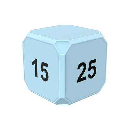 Productivity Cube Gravity Timer with LED Display c-light-blue by HitMyNeed