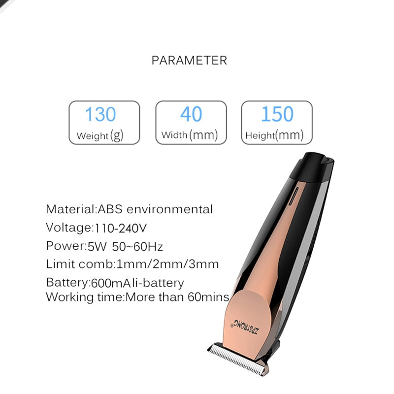 Professional Cordless Hair Clipper & Beard Trimmer by HitMyNeed