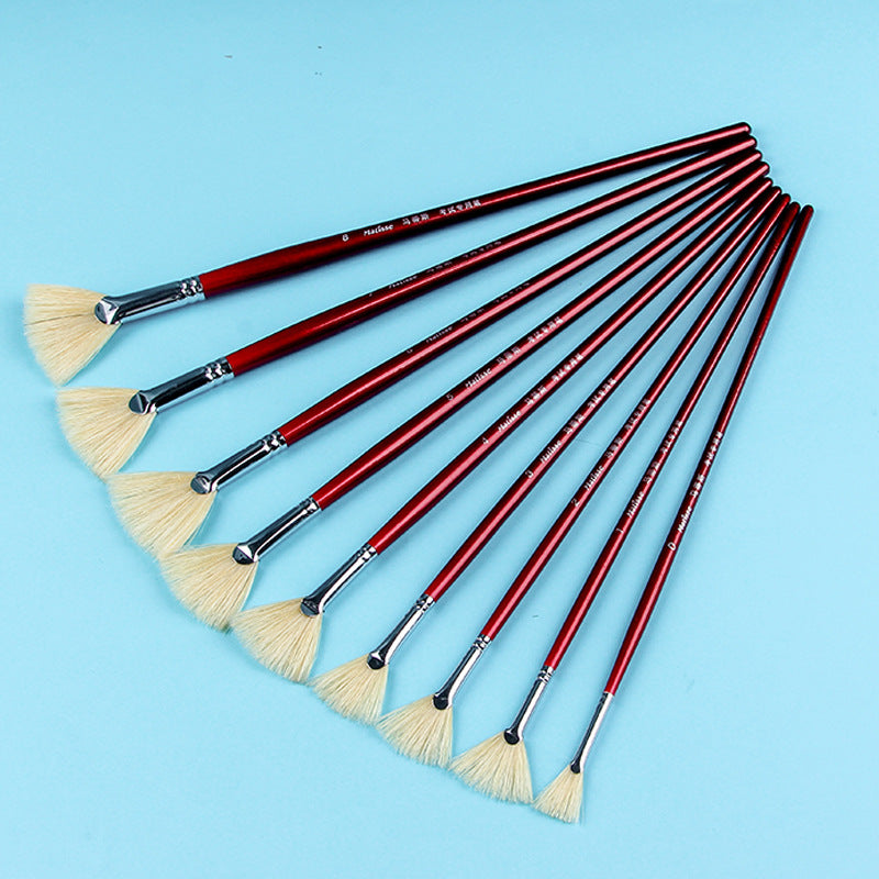 Professional Fan Painting Brush Set - 9 Pieces by HitMyNeed
