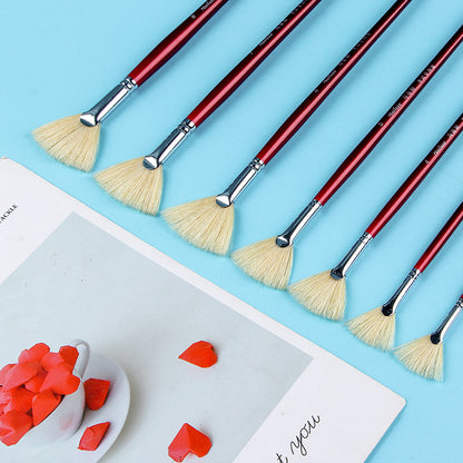 Professional Fan Painting Brush Set - 9 Pieces by HitMyNeed