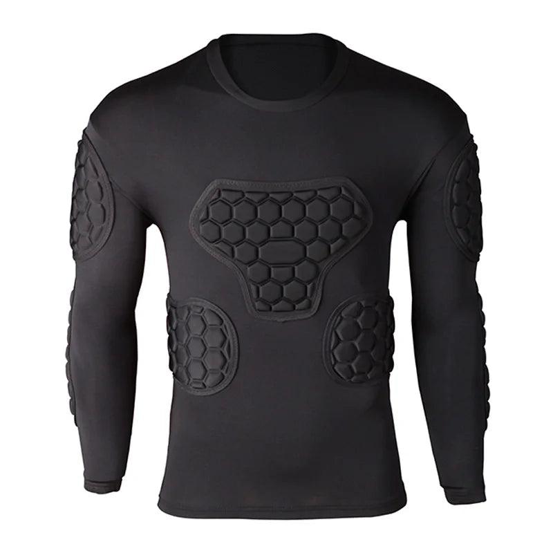 Professional Goalkeeper Jersey with EVA Elbow Pads black-long-sleeve eu-size-s by HitMyNeed