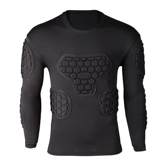 Professional Goalkeeper Jersey with EVA Elbow Pads black-long-sleeve eu-size-s by HitMyNeed