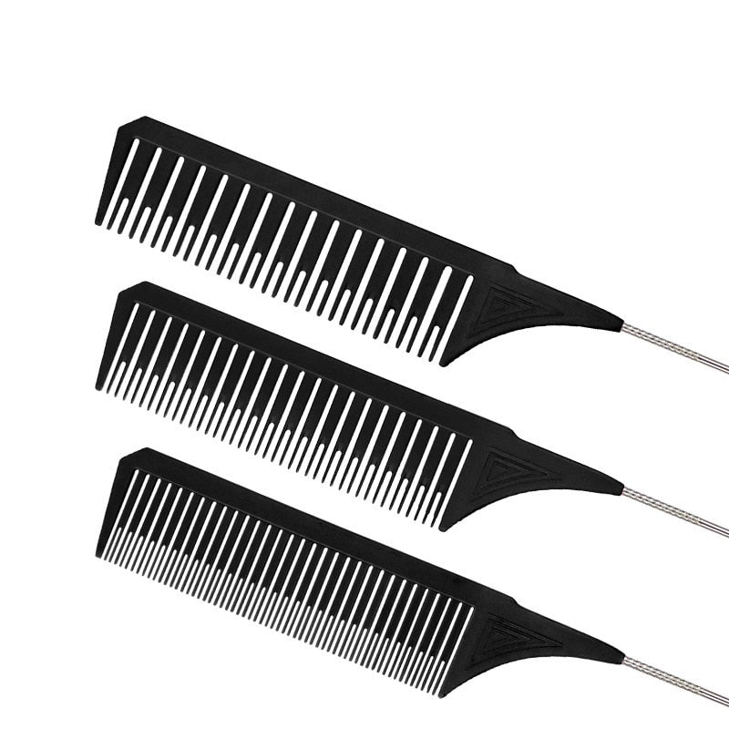 Professional Hair Sectioning Comb with Steel Tail by HitMyNeed