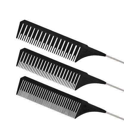 Professional Hair Sectioning Comb with Steel Tail by HitMyNeed