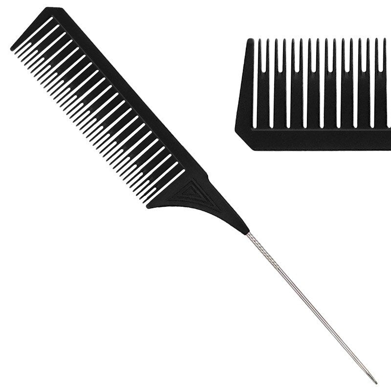 Professional Hair Sectioning Comb with Steel Tail by HitMyNeed
