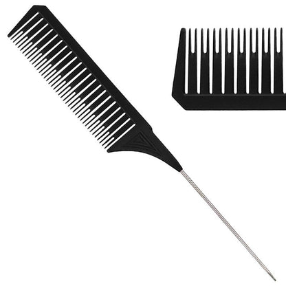 Professional Hair Sectioning Comb with Steel Tail by HitMyNeed