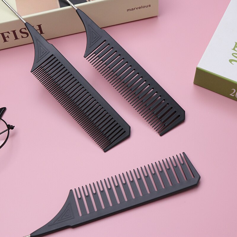 Professional Hair Sectioning Comb with Steel Tail by HitMyNeed