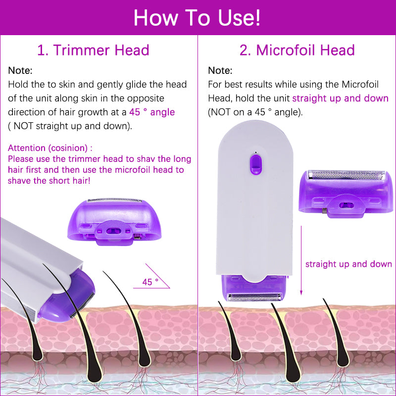Professional Painless USB Hair Removal Kit for Women au-plug by HitMyNeed