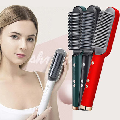 Professional Quick-Heat Electric Hot Comb Brush by HitMyNeed
