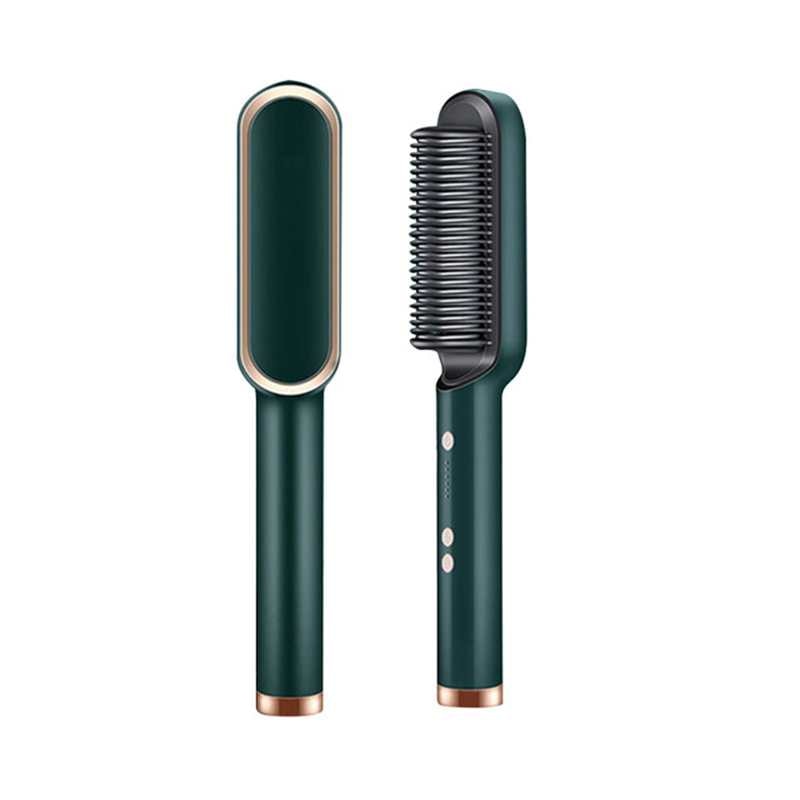Professional Quick-Heat Electric Hot Comb Brush green by HitMyNeed