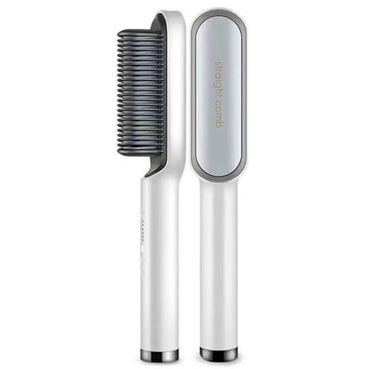 Professional Quick-Heat Electric Hot Comb Brush white by HitMyNeed