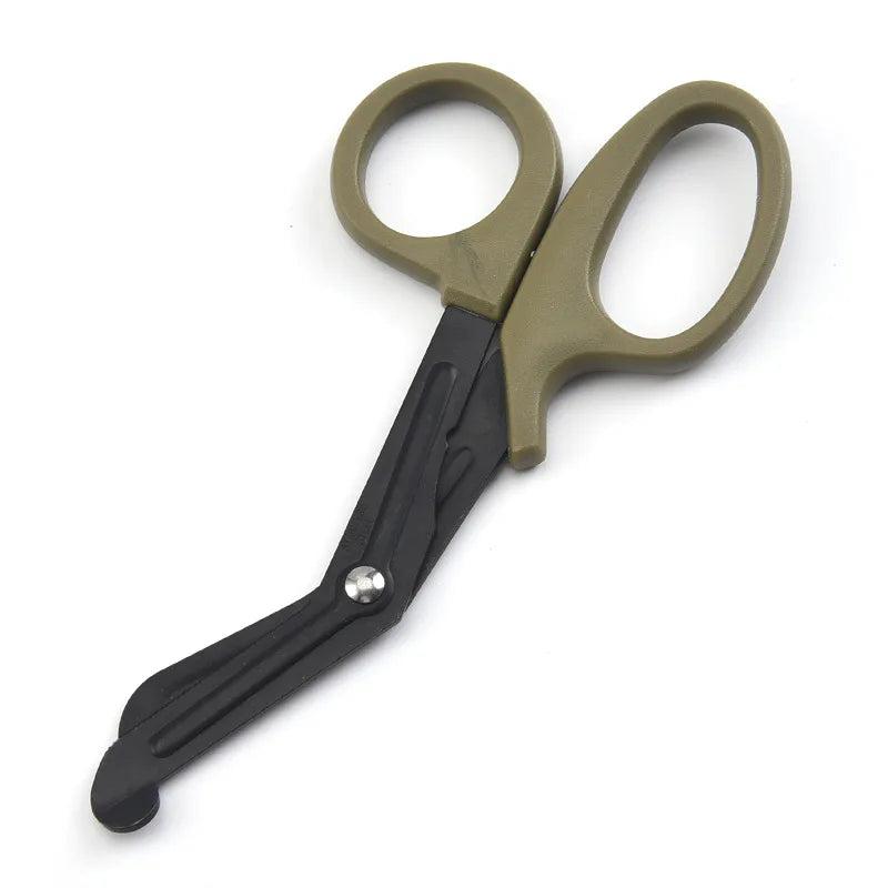 Professional Stainless Steel Trauma Shears / Medic Scissors (6") army-green by HitMyNeed