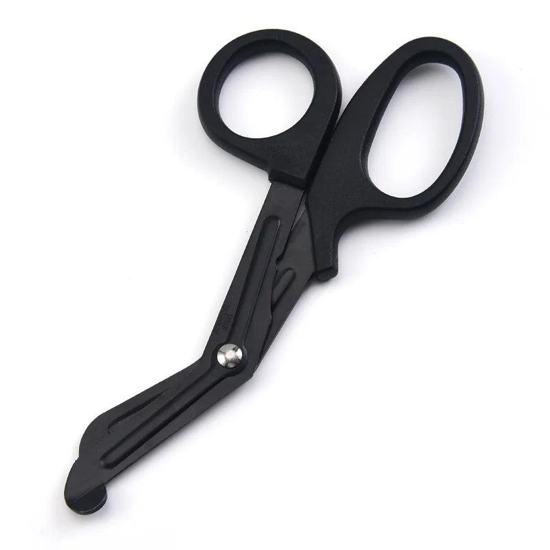 Professional Stainless Steel Trauma Shears / Medic Scissors (6") black by HitMyNeed