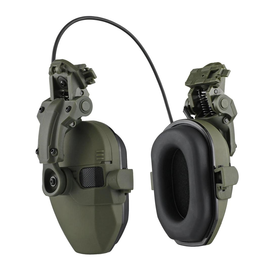 Professional Tactical Electronic Shooting Earmuff model-a-green by HitMyNeed