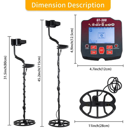 Professional Underground Gold Metal Detector 11" Coil by HitMyNeed