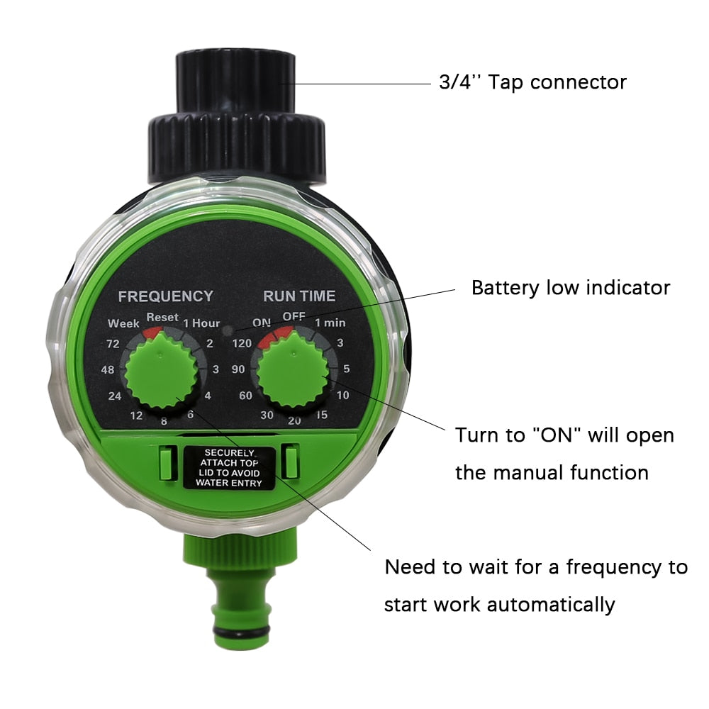 Programmable Plastic Hose Timer for Garden Hoses by HitMyNeed