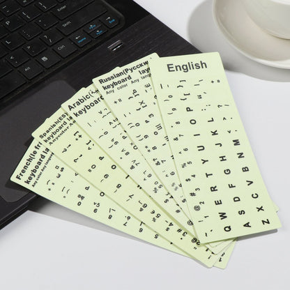 Protective Glow in the Dark Keyboard Stickers by HitMyNeed