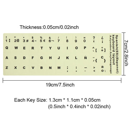 Protective Glow in the Dark Keyboard Stickers by HitMyNeed