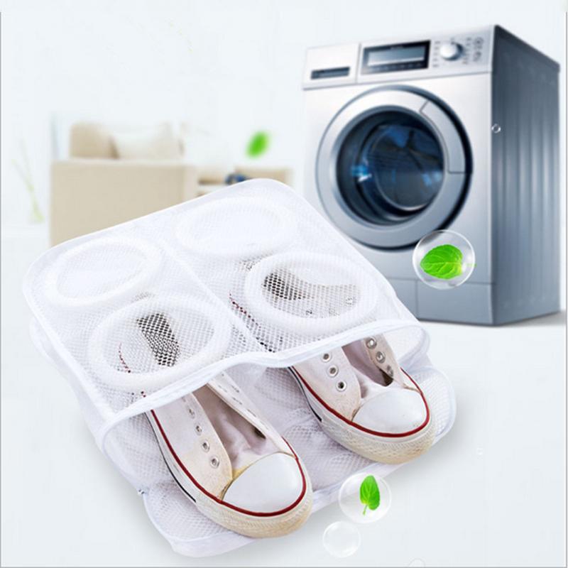 Protective Mesh Shoe Laundry Bag with Zipper by HitMyNeed