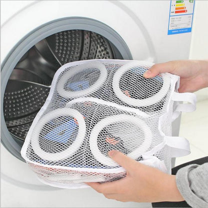 Protective Mesh Shoe Laundry Bag with Zipper by HitMyNeed