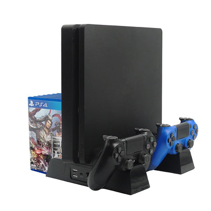 PS4 Vertical Cooling Stand with Dual Controller Charger by HitMyNeed