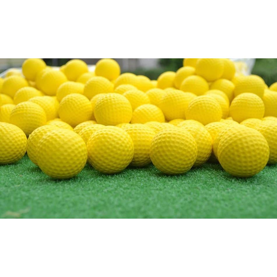 PU Foam Practice Golf Balls 20 Pack - 4cm Yellow by HitMyNeed