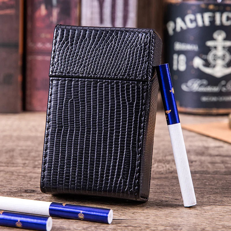 PU Leather Cigarette Case for 20 King Size Cigarettes by HitMyNeed