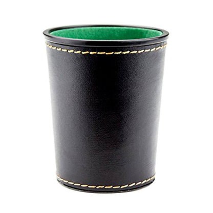 PU Leather Dice Shaker Cup with Flannel Lining by HitMyNeed