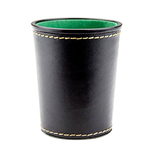PU Leather Dice Shaker Cup with Flannel Lining by HitMyNeed