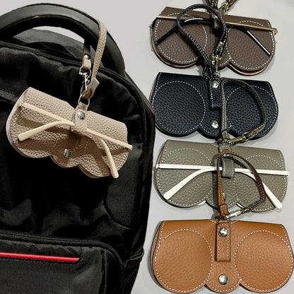 PU Leather Glasses Pouch with Hanging Strap by HitMyNeed