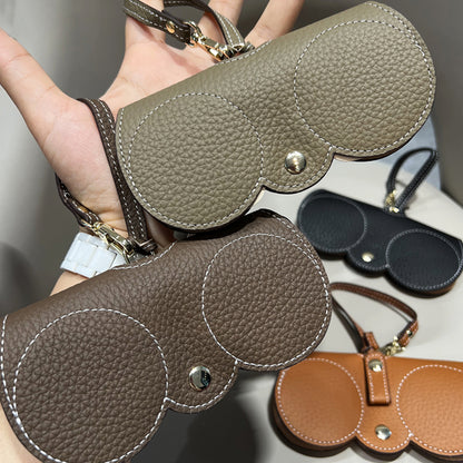 PU Leather Glasses Pouch with Hanging Strap by HitMyNeed