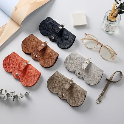 PU Leather Glasses Pouch with Hanging Strap by HitMyNeed