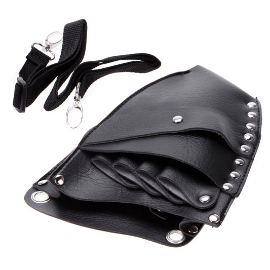 PU Leather Hairdressing Scissor Pouch with Strap by HitMyNeed