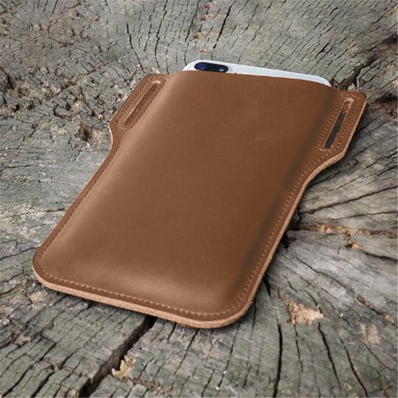 PU Leather Phone Holster Belt Case by HitMyNeed