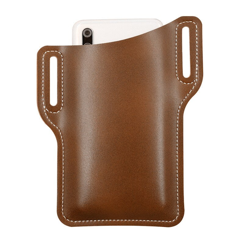 PU Leather Phone Holster Belt Case by HitMyNeed