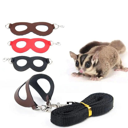 PU Leather Small Pet Harness with Leash by HitMyNeed