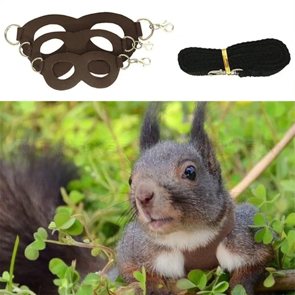 PU Leather Small Pet Harness with Leash by HitMyNeed