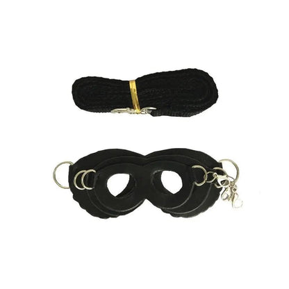 PU Leather Small Pet Harness with Leash black by HitMyNeed