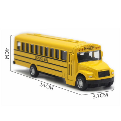 Pull Back Kids School Bus Toy Die-Cast 1:64 by HitMyNeed