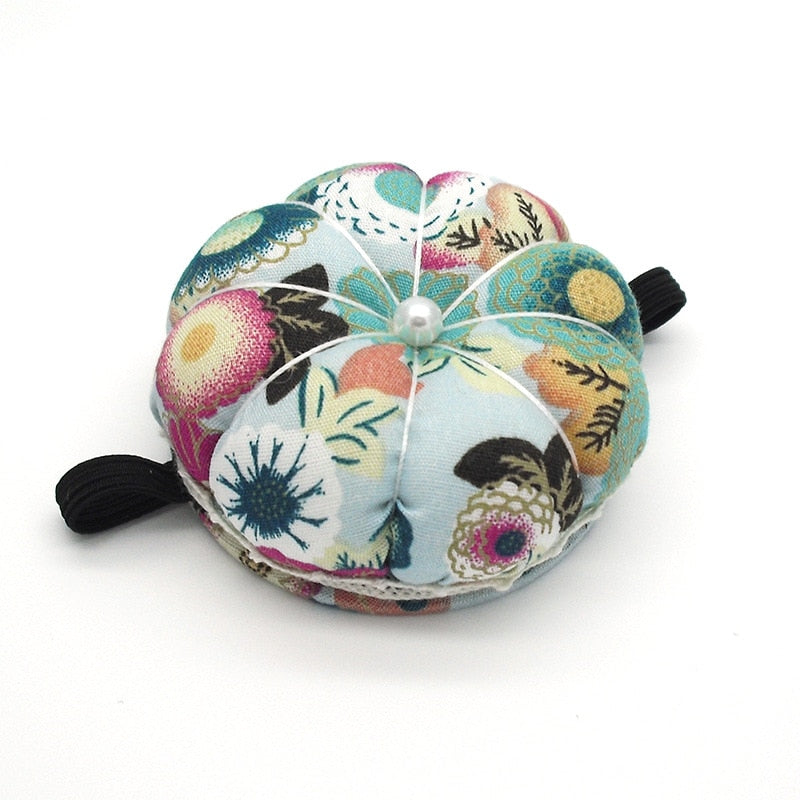 Pumpkin Soft Pincushion Bracelet for Sewing by HitMyNeed